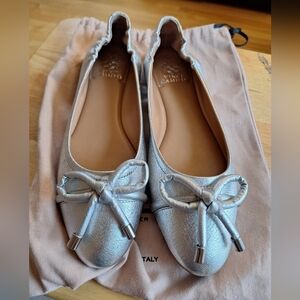 Vince Camuto Silver Flats